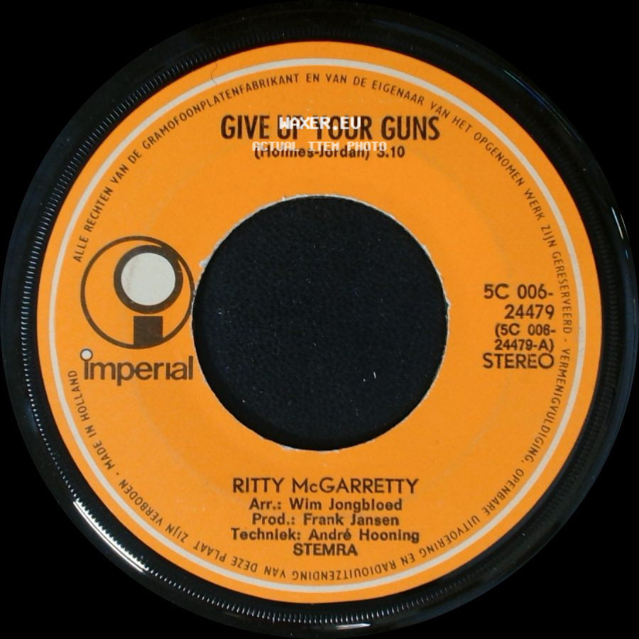 Ritty Mcgarretty - Give Up Your Guns / You, Only You side A