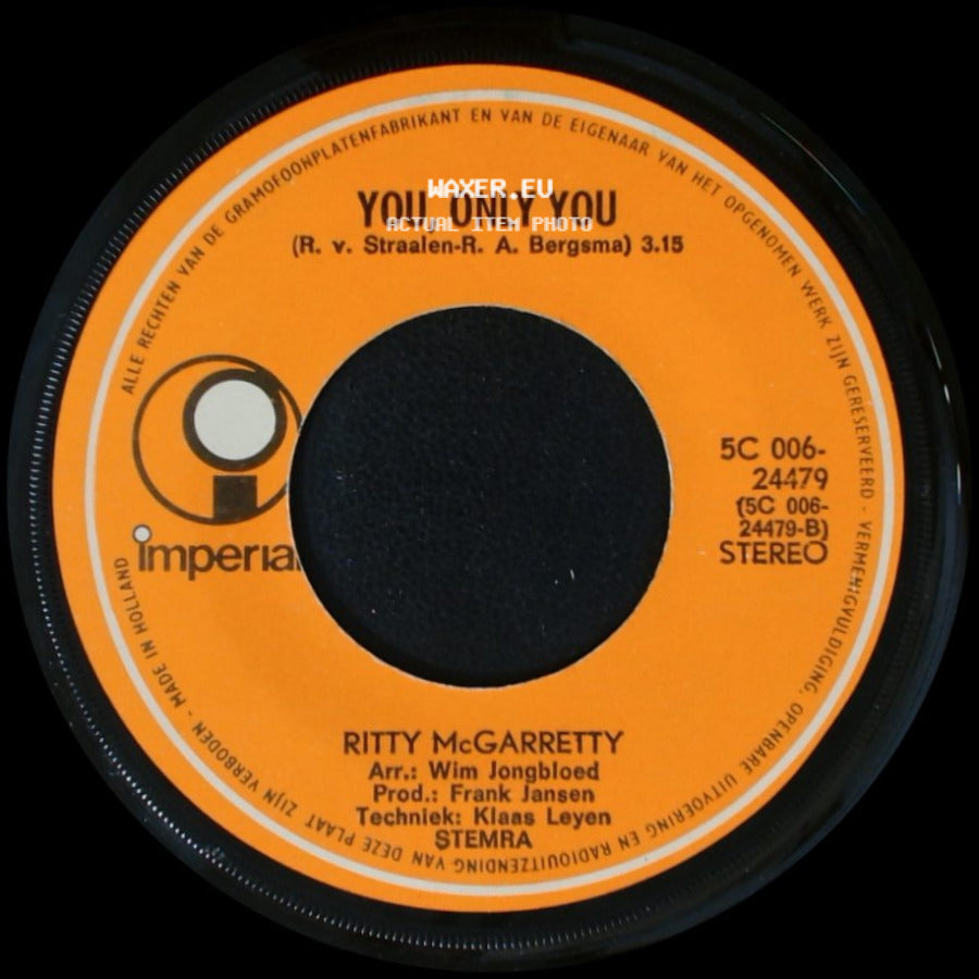 Ritty Mcgarretty - Give Up Your Guns / You, Only You side B
