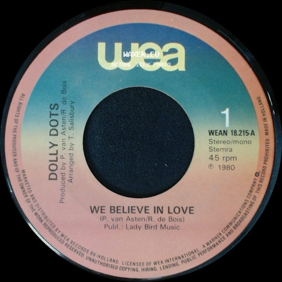Dolly Dots - We Believe In Love / Who Is That Waiting At Your Door side A
