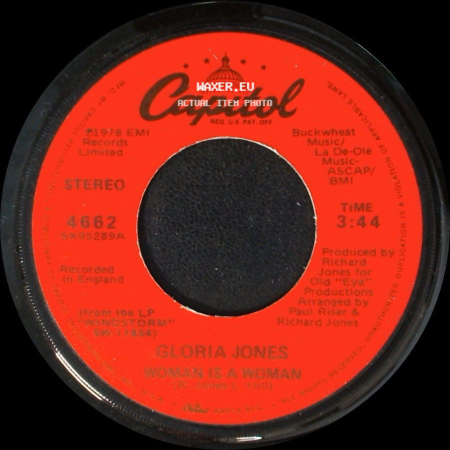 Gloria Jones - Woman Is A Woman / Blue Light Microphone side A