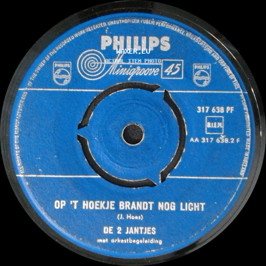 De 2 Jantjes - De Smokkelaar / Op 't Hoekje Brandt Nog Licht side B