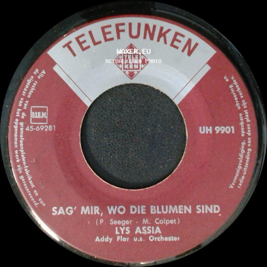 Lys Assia - Schwarze Perlen / Sag' Mir, Wo Die Blumen Sind side B