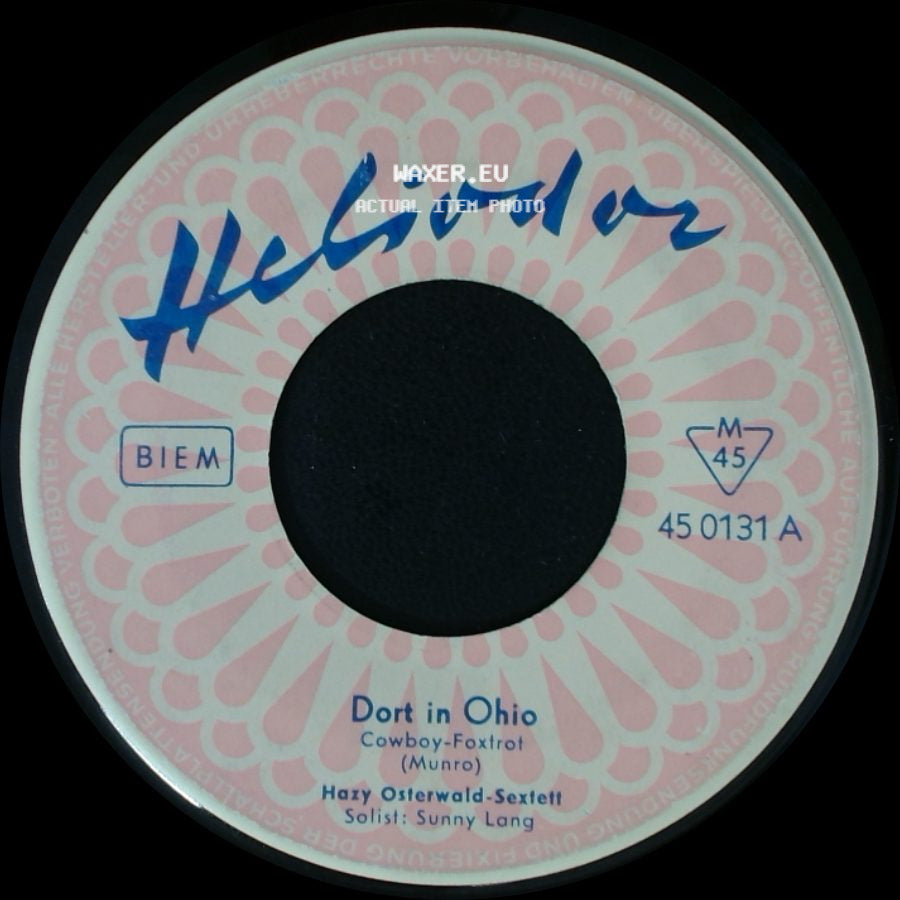 Hazy Osterwald-Sextett - Dort In Ohio / Drei Tage Und Drei Nächte Lang side A