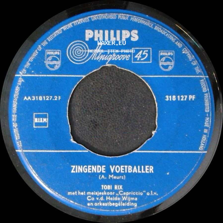 Tobi Rix - Zingende Voetballer / De Groene Grottengriezel side A