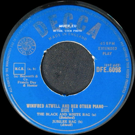 Winifred Atwell And Her Other Piano - Unknown Title A / Unknown Title B side A