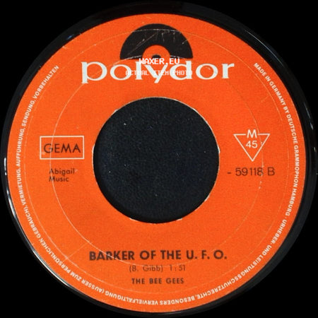 The Bee Gees - Massachusetts / Barker Of The U.F.O. side B