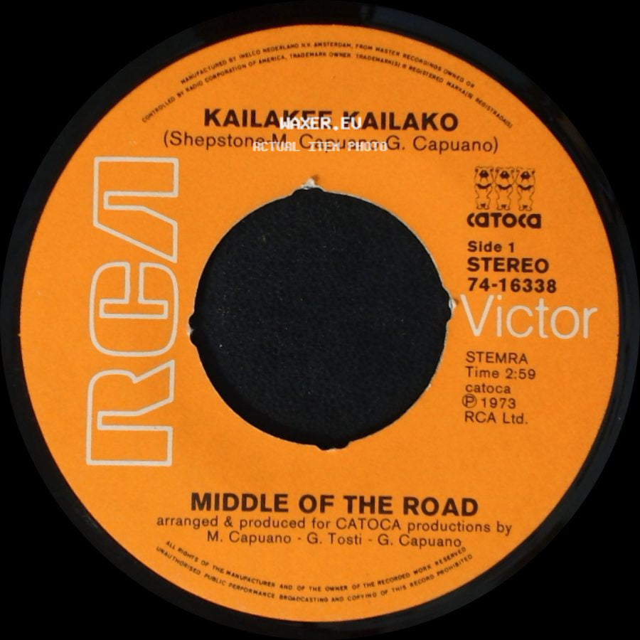Middle Of The Road - Kailakee Kailako / Blind Detonation side A