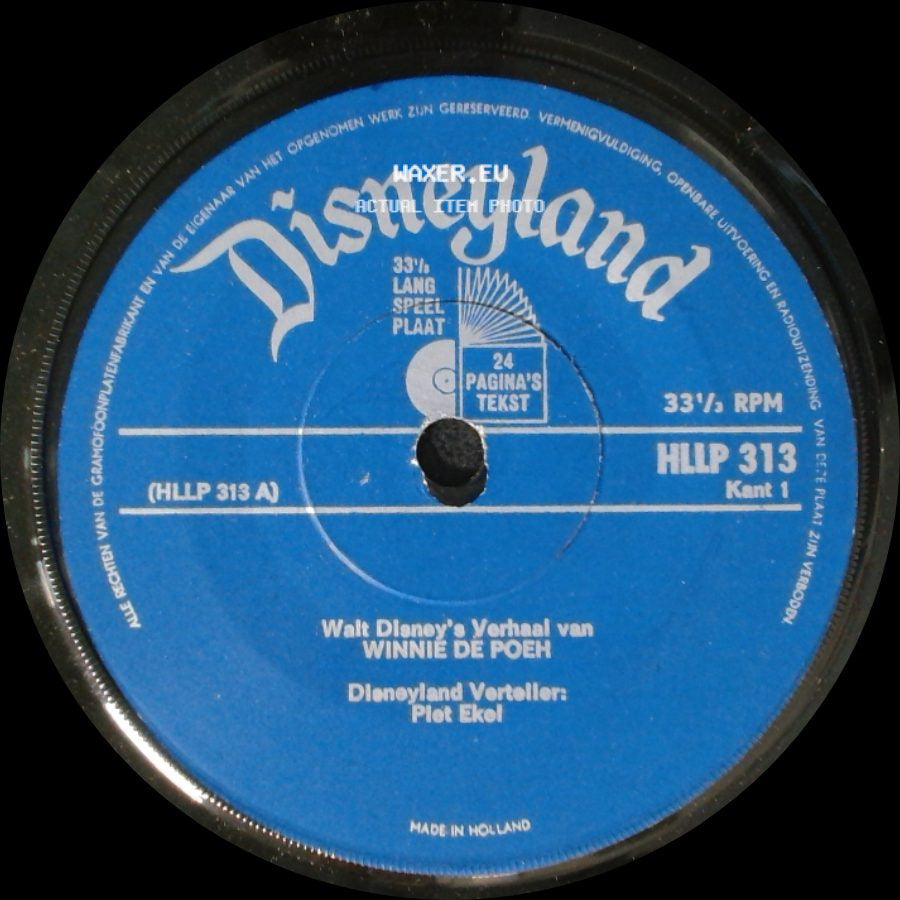 Walt Disney / The Shepherds - Winnie De Poeh / Walt Disney's Liedjes Uit Winnie De Poeh side A