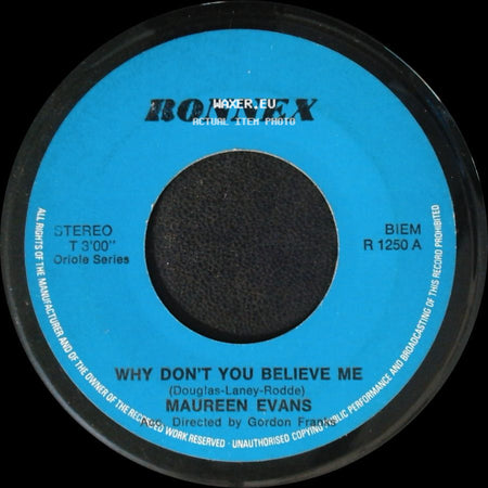 Maureen Evans - Why Don't You Believe Me / Please Understand side A