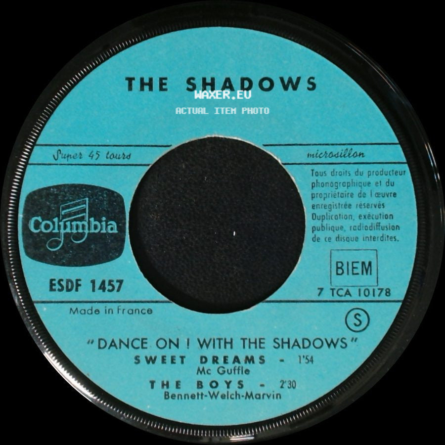 The Shadows - Dance On! With The Shadows / Dance On ! With The Shadows side B