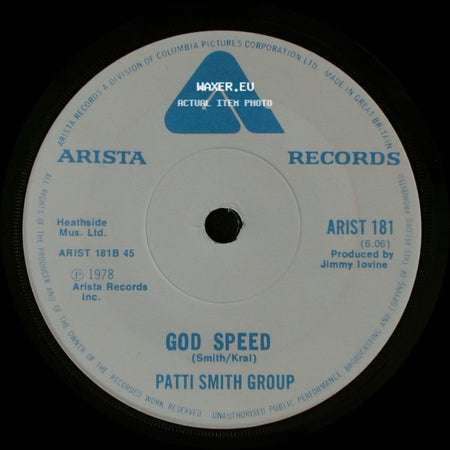 Patti Smith Group - Because The Night / God Speed side B