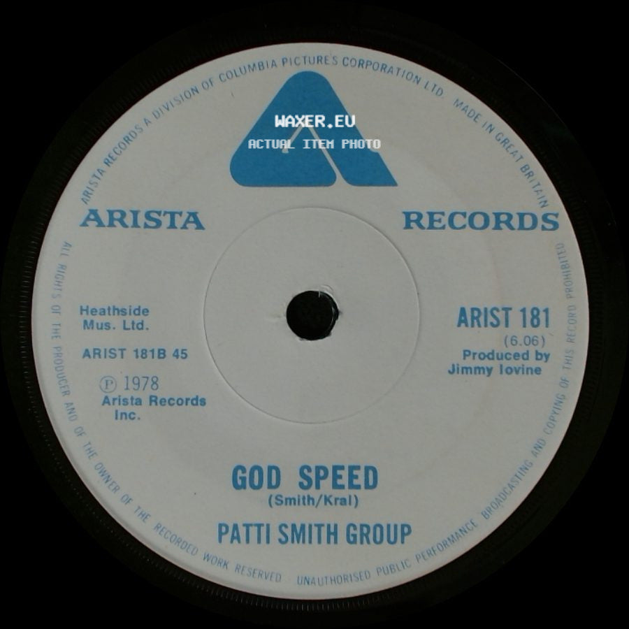 Patti Smith Group - Because The Night / God Speed side B