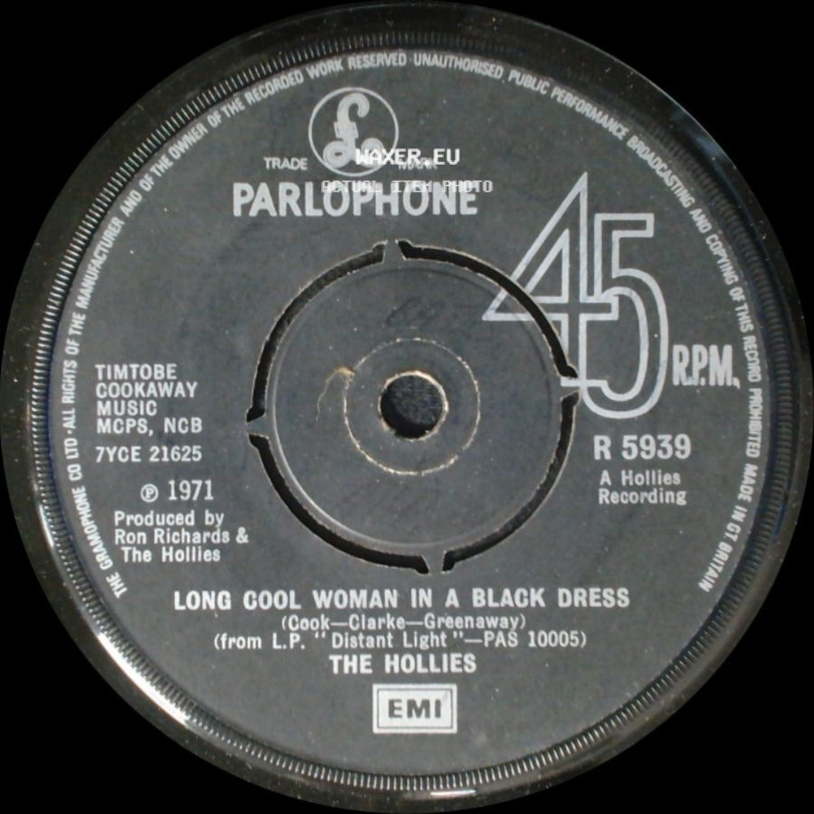The Hollies - Long Cool Woman In A Black Dress / Cable Car side A