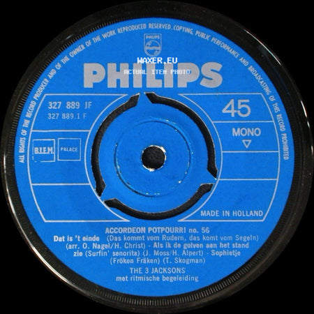 The 3 Jacksons - Accordeon Potpourri No. 56 / Accordéon Potpourri No. 56 side A