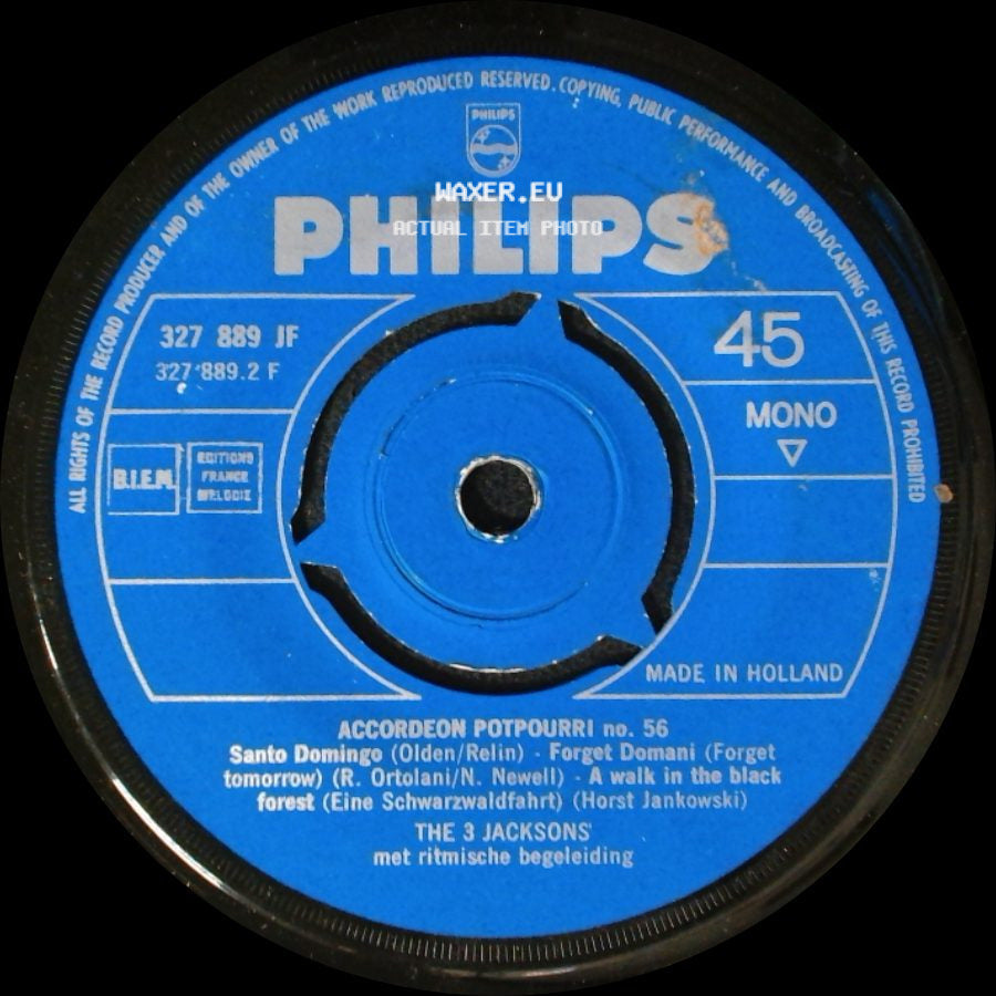 The 3 Jacksons - Accordeon Potpourri No. 56 / Accordéon Potpourri No. 56 side B