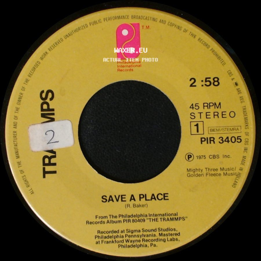 Trammps - Save A Place / Every Dream I Dream Is You side A