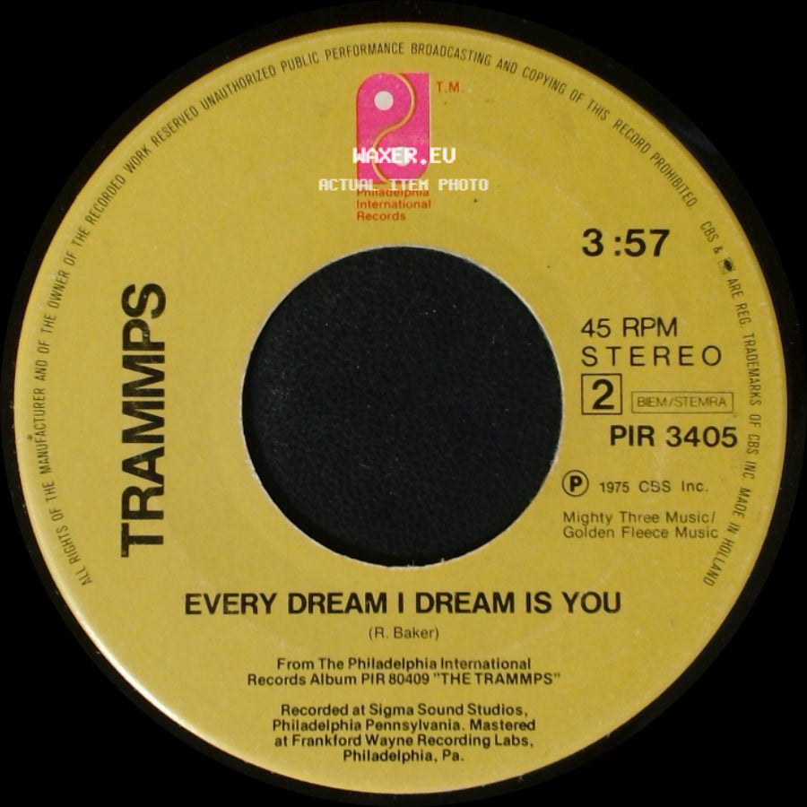 Trammps - Save A Place / Every Dream I Dream Is You side B