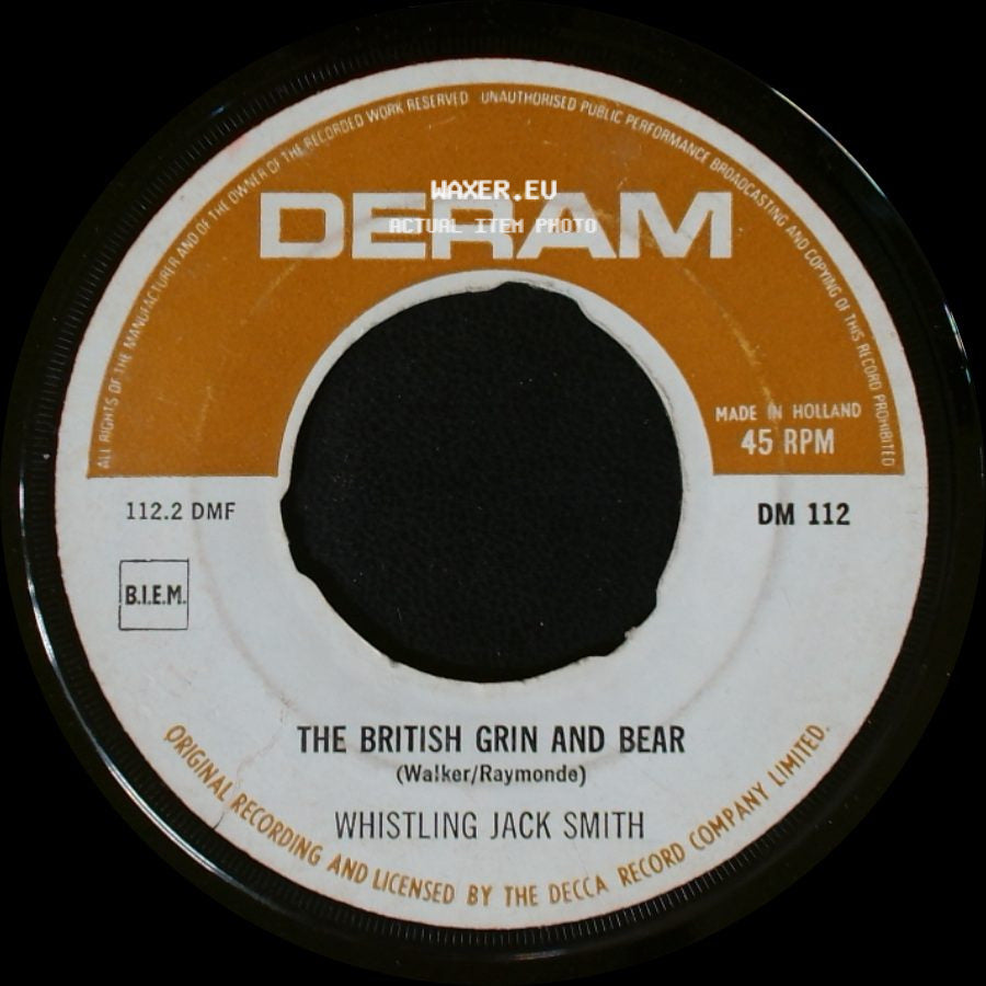 Whistling Jack Smith - I Was Kaiser Bill's Batman / The British Grin And Bear side B