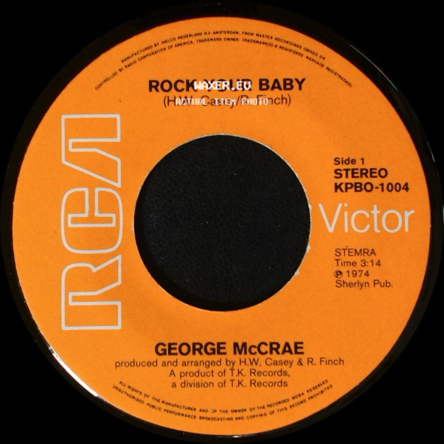 George Mccrae - Rock Your Baby / Rock Your Baby (Part 2) side A