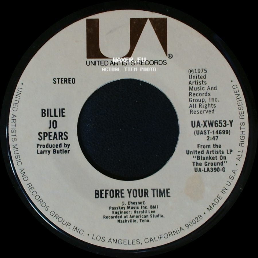 Billie Jo Spears - Before Your Time / Stay Away From The Apple Tree side A