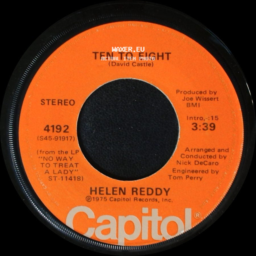 Helen Reddy - Somewhere In The Night / Ten To Eight side B