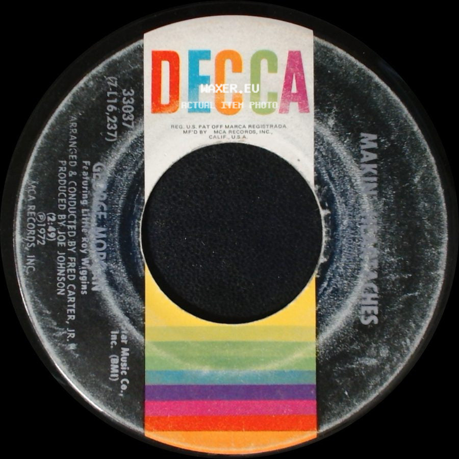 George Morgan Featuring Little Roy Wiggins / George Morgan - Sing My Blues A Birthday Song / Making Memories side B