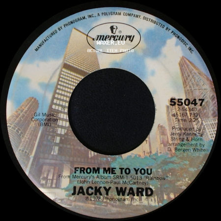 Jacky Ward - From Me To You / Rhythm Of The Rain side A