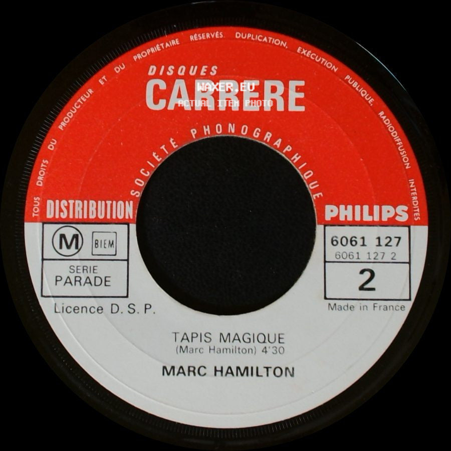 Marc Hamilton - Comme J'ai Toujours Envie D'aimer / Tapis Magique side B