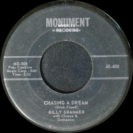 Billy Grammer - Gotta Travel On / Chasing A Dream side B