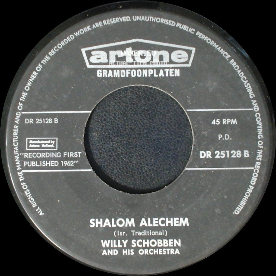 Willy Schobben And His Orchestra - Ballad Of The Trumpet (Ballata Della Tromba) / Shalom Alechem side B