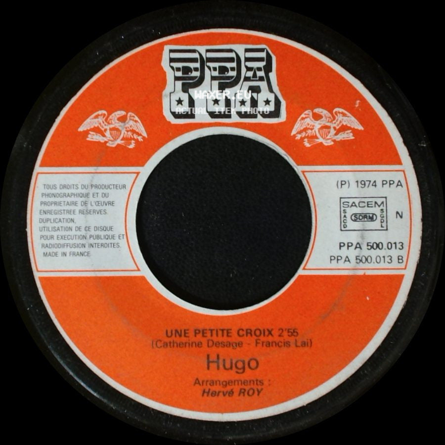 Hugo - Pas Un Jour, Pas Une Nuit / Une Petite Croix side B