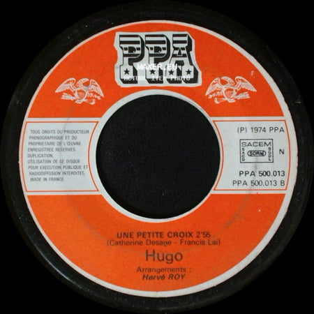 Hugo - Pas Un Jour, Pas Une Nuit / Une Petite Croix side B