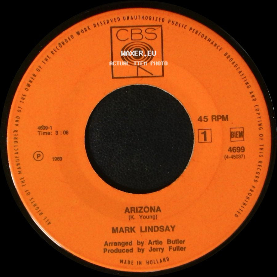 Mark Lindsay - Arizona / Man From Houston side A