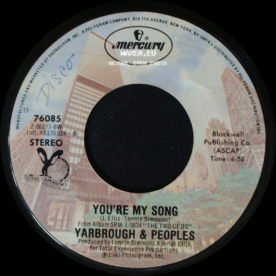 Yarbrough & Peoples - Don't Stop The Music / You're My Song side B