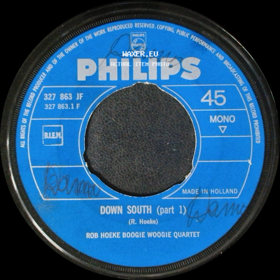 Rob Hoeke Boogie Woogie Quartet - Down South (Part 1) / Down South (Part 2) side A