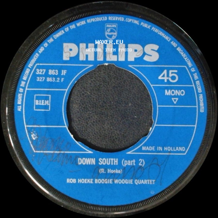 Rob Hoeke Boogie Woogie Quartet - Down South (Part 1) / Down South (Part 2) side B