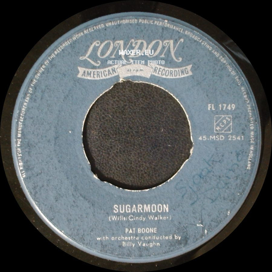 Pat Boone - Sugarmoon / Chérie, I Love You side A