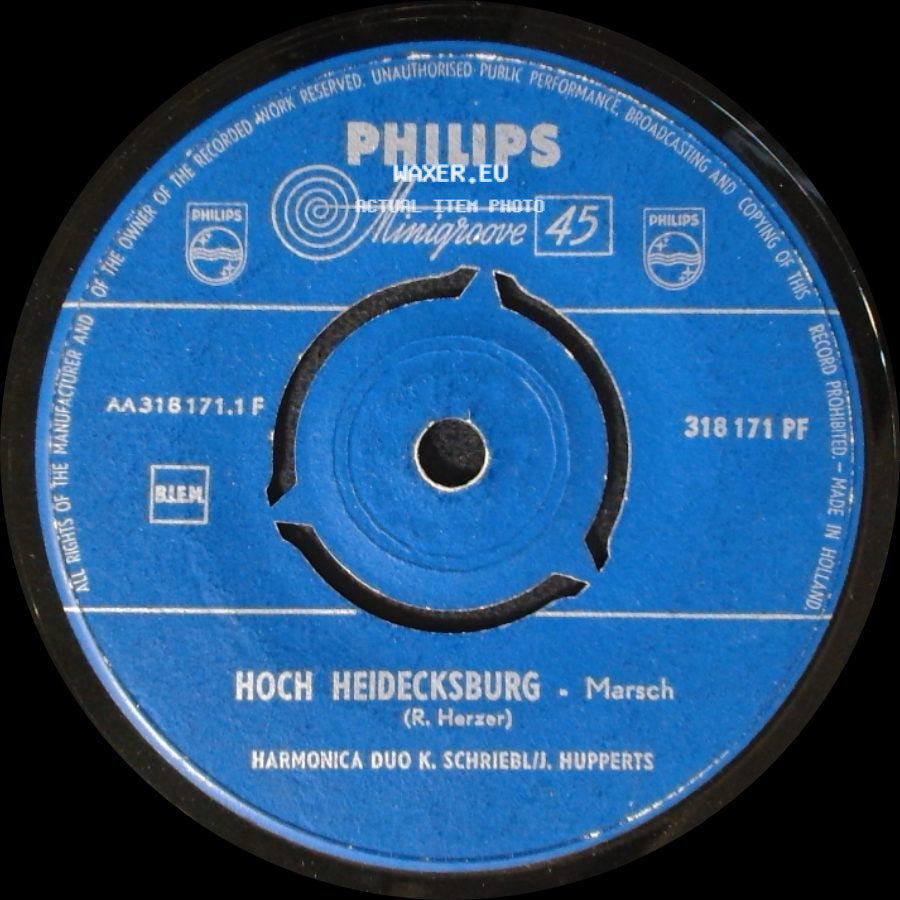 Harmonica Duo K. Schriebli / J. Hupperts - Hoch Heidecksburg - Marsch / Schnee Walzer side A