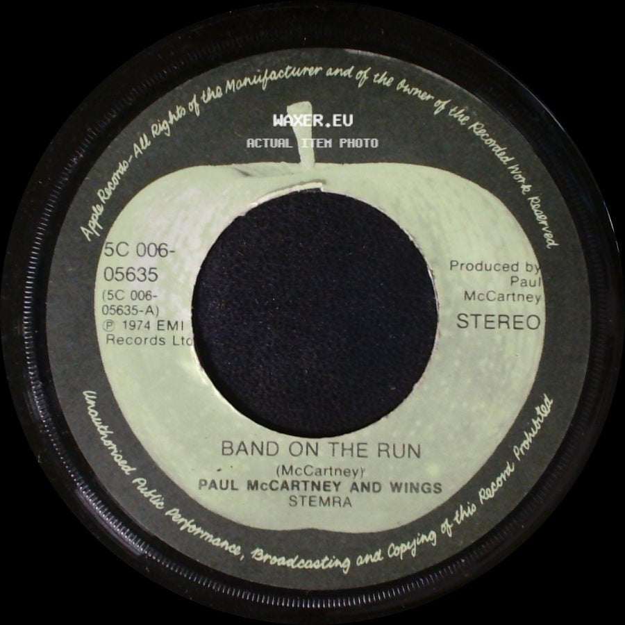 Paul Mccartney And Wings - Band On The Run / Nineteen Hundred And Eighty Five side A
