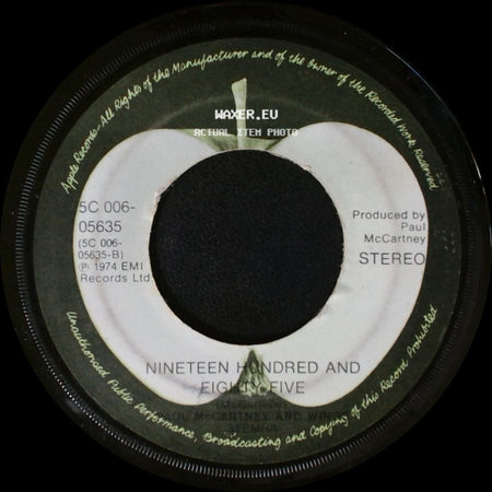 Paul Mccartney And Wings - Band On The Run / Nineteen Hundred And Eighty Five side B