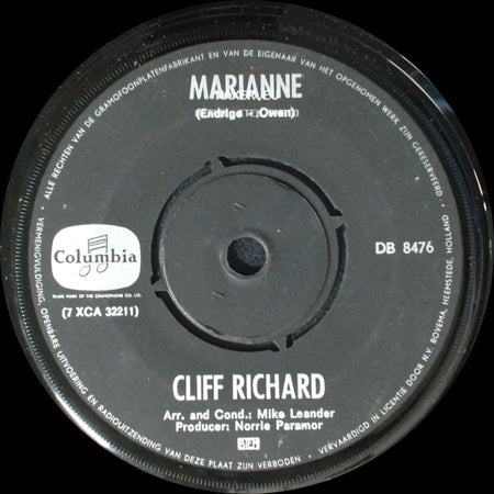 Cliff Richard - Marianne / Mr. Nice side A
