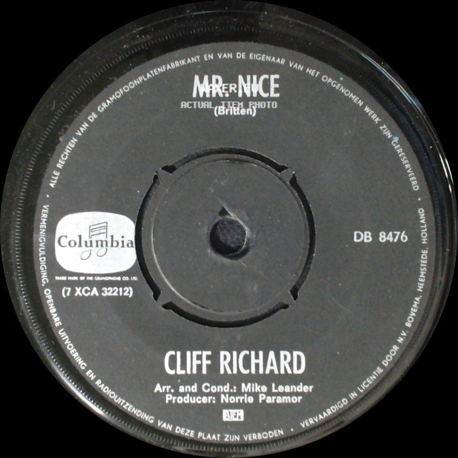 Cliff Richard - Marianne / Mr. Nice side B