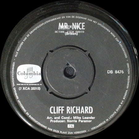 Cliff Richard - Marianne / Mr. Nice side B