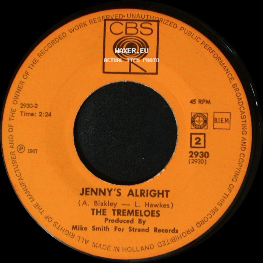The Tremeloes - Even The Bad Times Are Good / Jenny's Alright side B