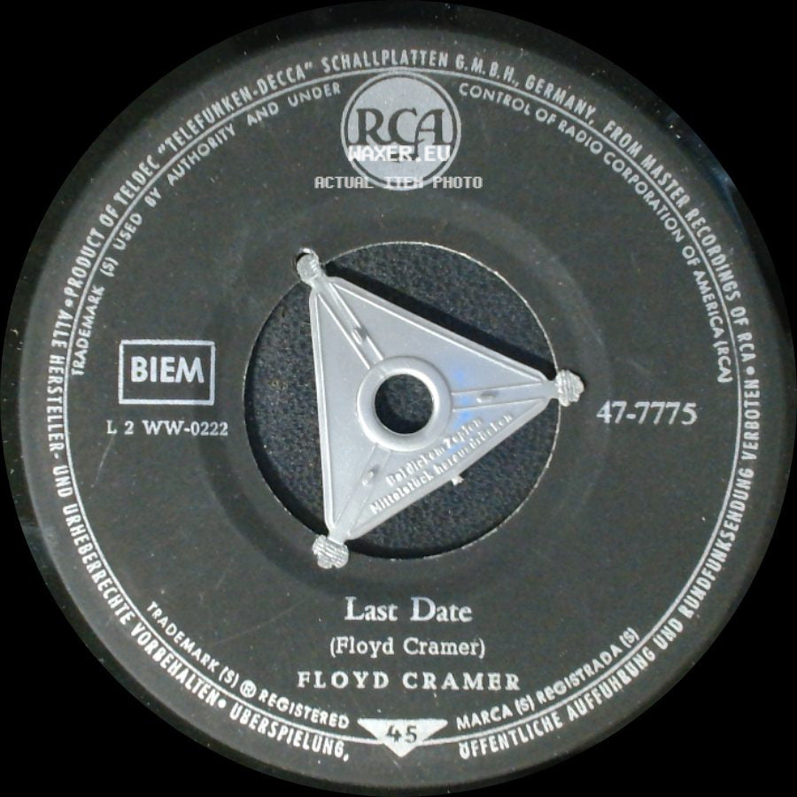 Floyd Cramer - Sweetie Baby / Last Date side B