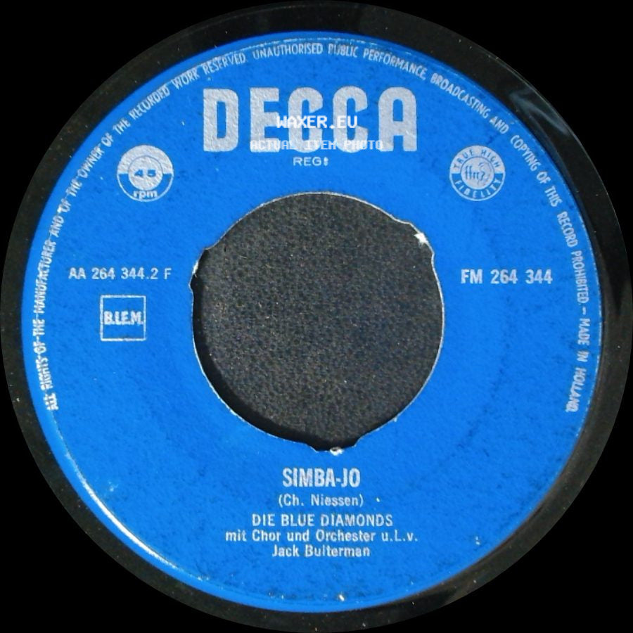 Die Blue Diamonds - Simba-Jo / Itsy Bitsy Teenie Weenie Honolulu-Strand-Bikini side A