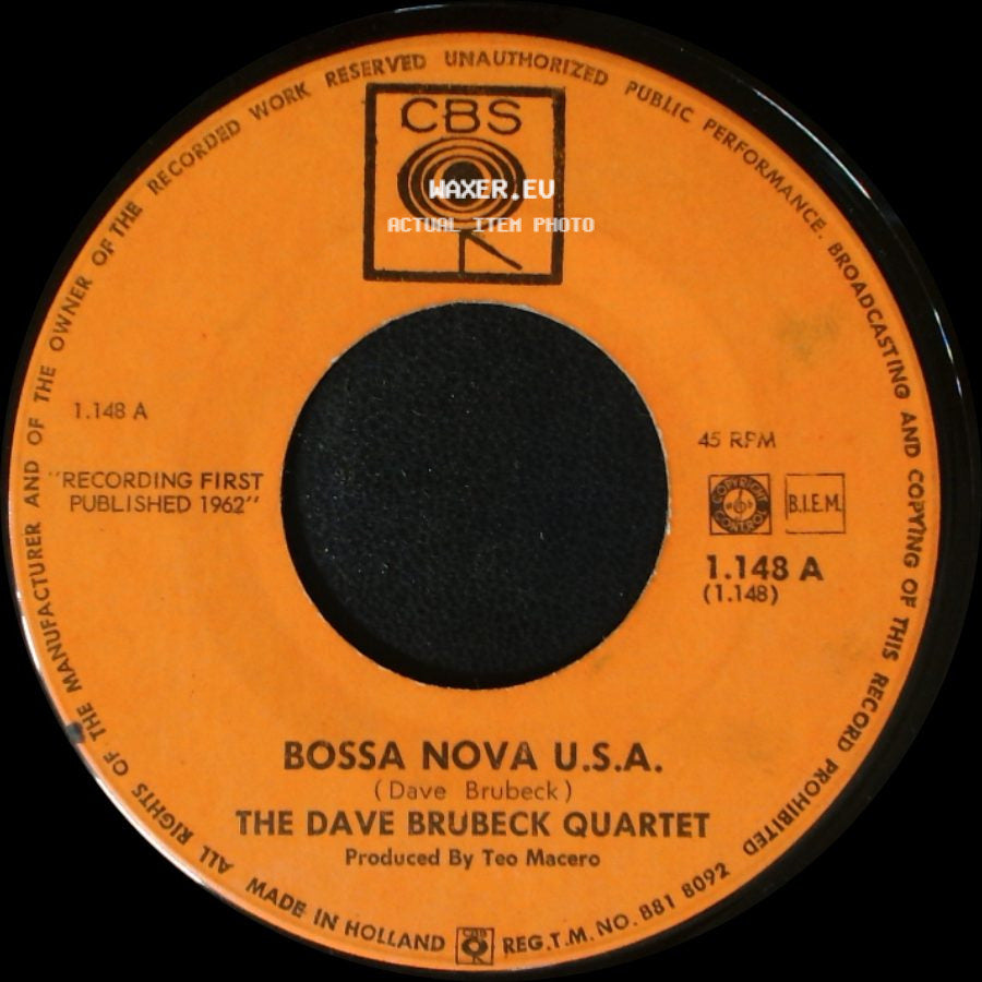 The Dave Brubeck Quartet - Bossa Nova U.S.A. / This Can't Be Love side A