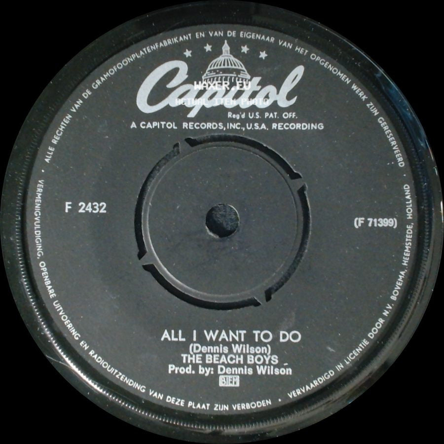 The Beach Boys - All I Want To Do / I Can Hear Music side A