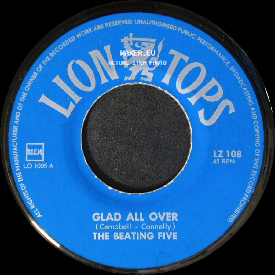 The Beating Five - Glad All Over / The Hippy Hippy Shake side A