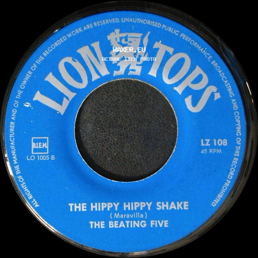The Beating Five - Glad All Over / The Hippy Hippy Shake side B
